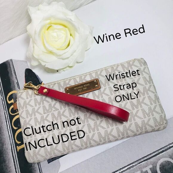 WRISTLET STRAP LEATHER WINE RED - Picture 3 of 6